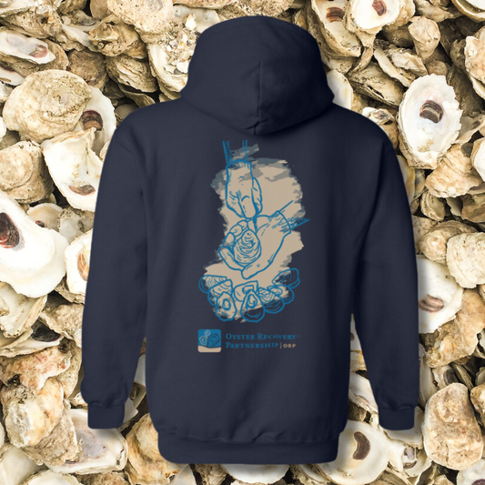 *COMING SOON* Oyster Recovery Partnership Graphic (Navy) / Hoodie - Route One Apparel