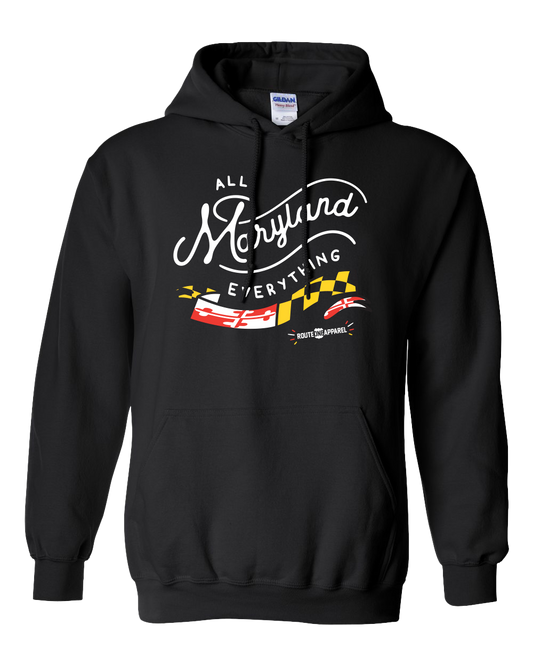 All Maryland Everything (Black) / Hoodie - Route One Apparel