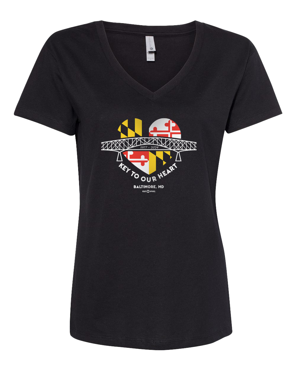 *PRE-ORDER* Key To Our Heart (Black) / Ladies V-Neck Shirt (Estimated Ship Date 4/29)