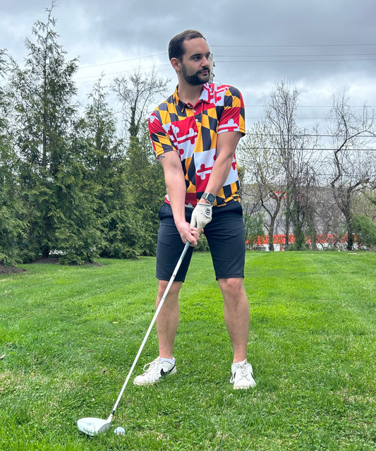 Maryland Flag / Golf Polo