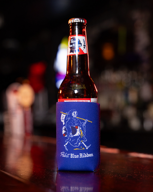 Pabst Blue Ribbon Grim Reaper (Blue) / Can Cooler - Route One Apparel