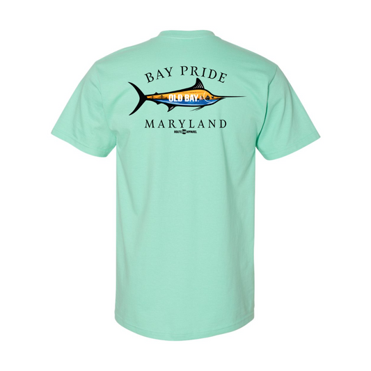 *PRE-ORDER* White Marlin OLD BAY Pride (Reef Green) / Shirt - Route One Apparel