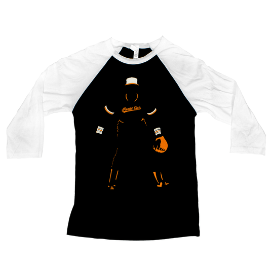 Baseball Player Silhouette (Black) / Baseball Jersey - Route One Apparel