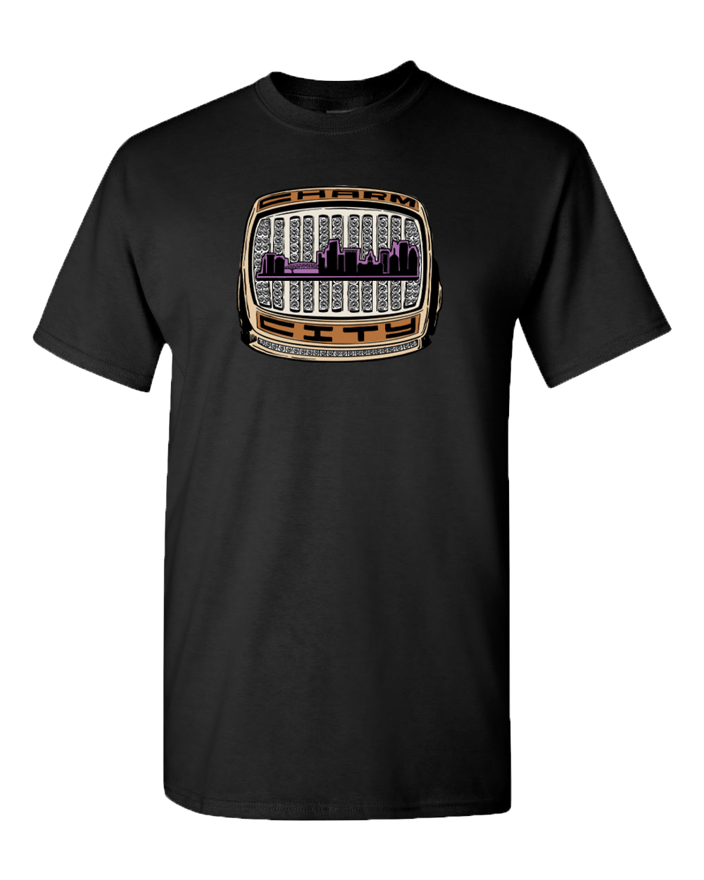 Charm City Super Bowl Ring (Vintage Black) / Shirt - Route One Apparel