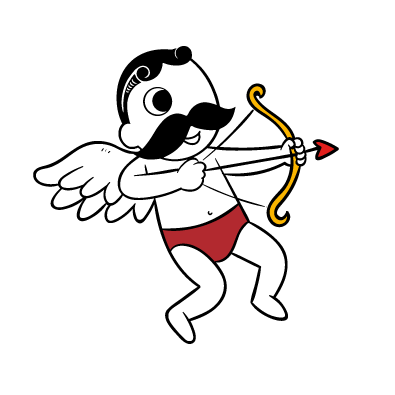 Natty Boh Cupid / Sticker - Route One Apparel