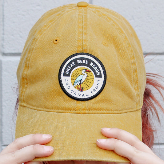 C&O Canal Trust Blue Heron (Mustard) /  Baseball Hat - Route One Apparel