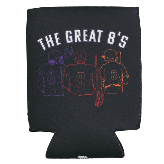 The Great 8's  (Black) / Can Cooler - Route One Apparel