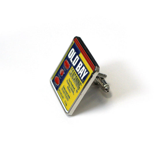 Old Bay Can / Enamel Cufflinks - Route One Apparel
