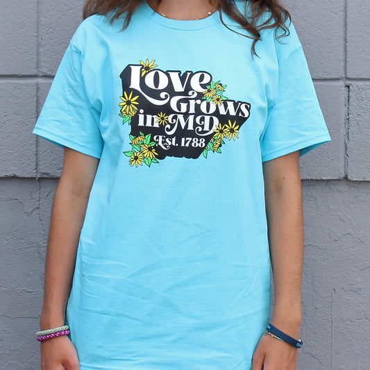Love Grows in Maryland (Sky) / Shirt - Route One Apparel