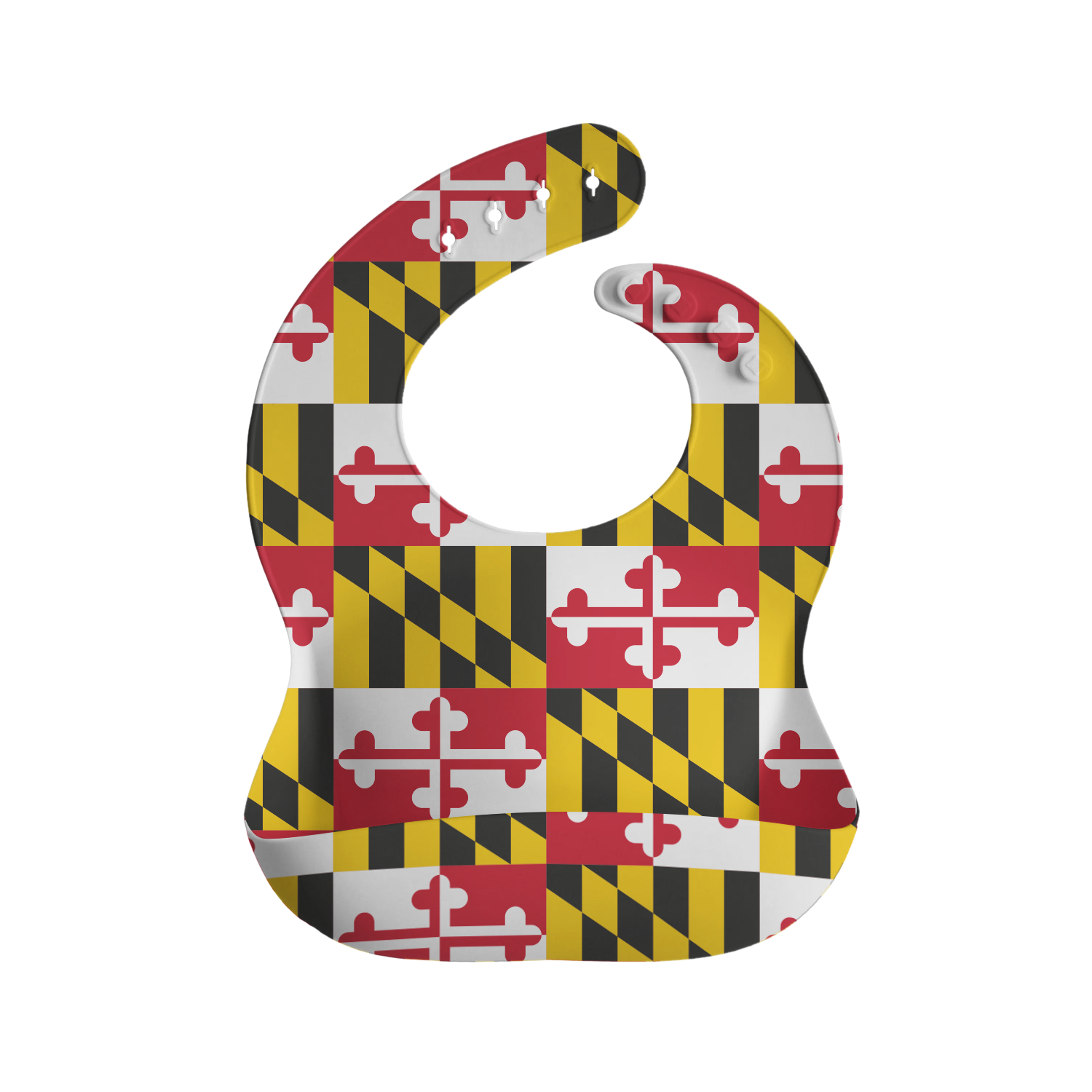 Maryland Flag / Silicone Baby Bib - Route One Apparel