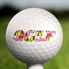 Maryland Flag Golf / Golf Balls - Route One Apparel