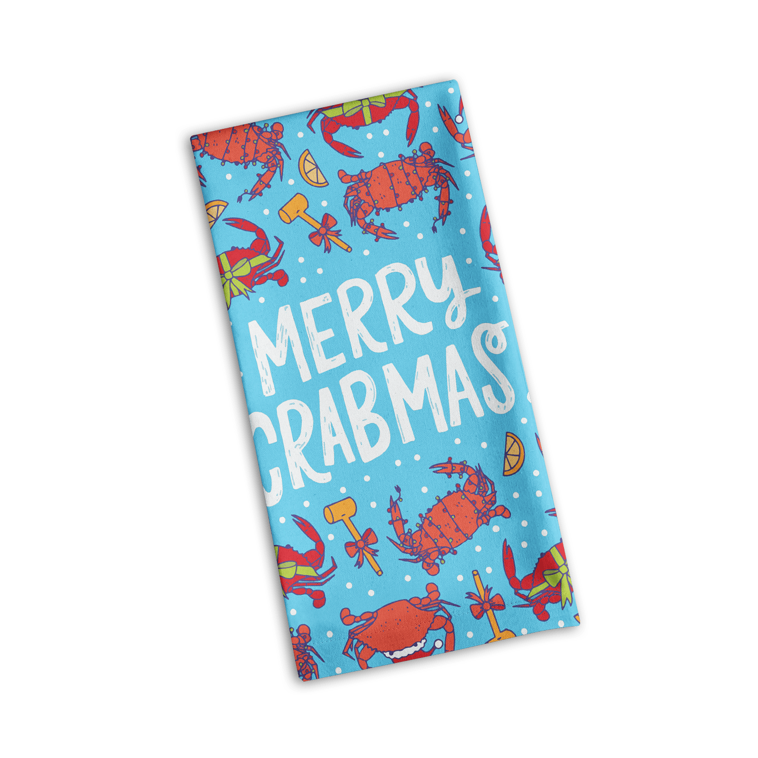Merry Crabmas / Kitchen Towel - Route One Apparel