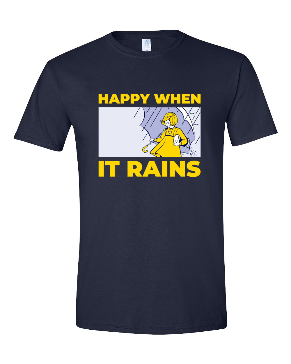 *PRE-ORDER* Morton Salt Happy When It Rains (Navy) / Shirt - Route One Apparel