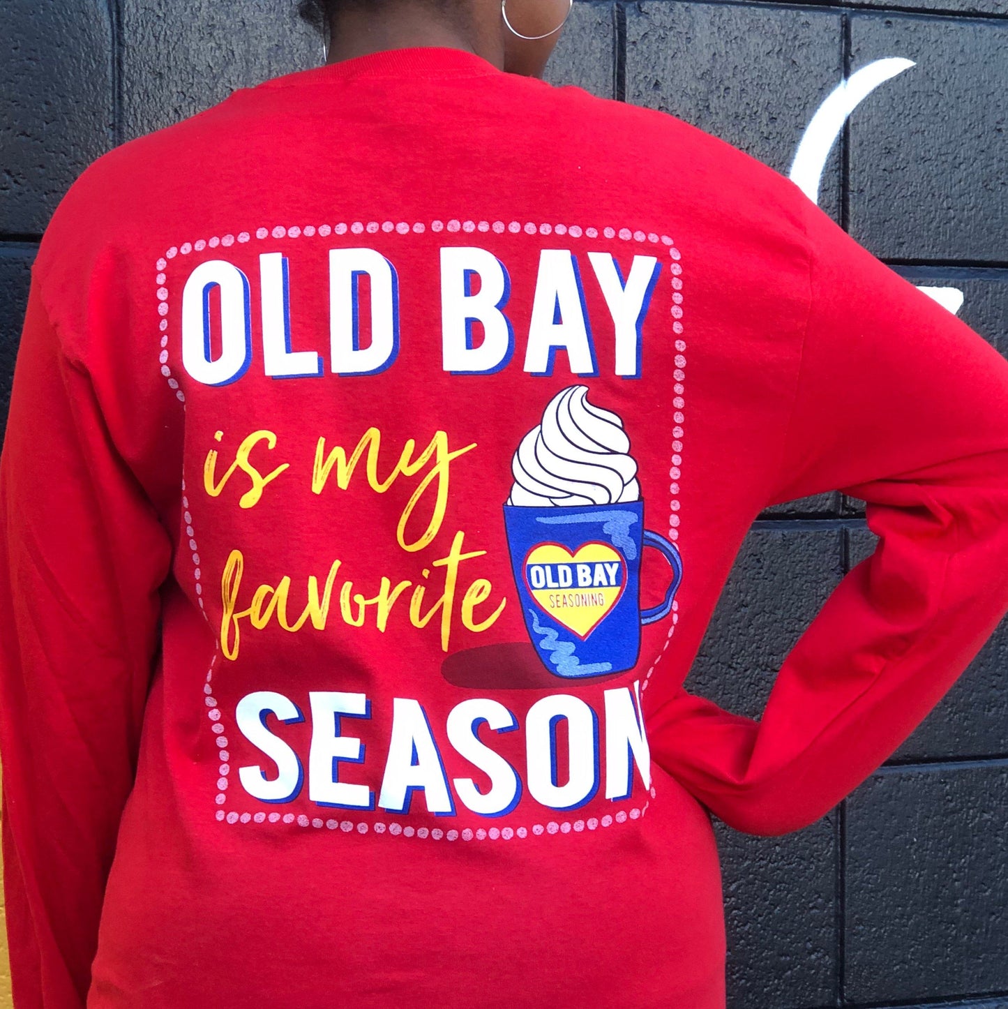 Old Bay Is My Favorite Season (Red) / Long Sleeve Shirt - Route One Apparel