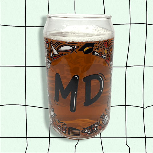 Maryland Icons / Beer Glass - Route One Apparel