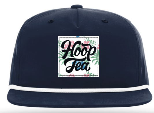*COMING SOON* Hoop Tea Floral Patch (Navy) / Snapback - Route One Apparel