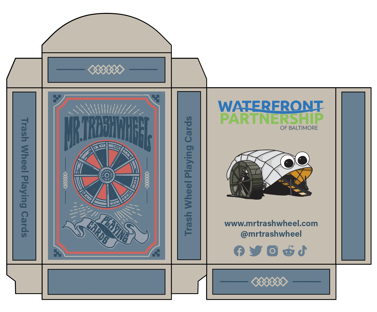 Trash Wheel Earth Day Birthday / Playing Cards - Route One Apparel