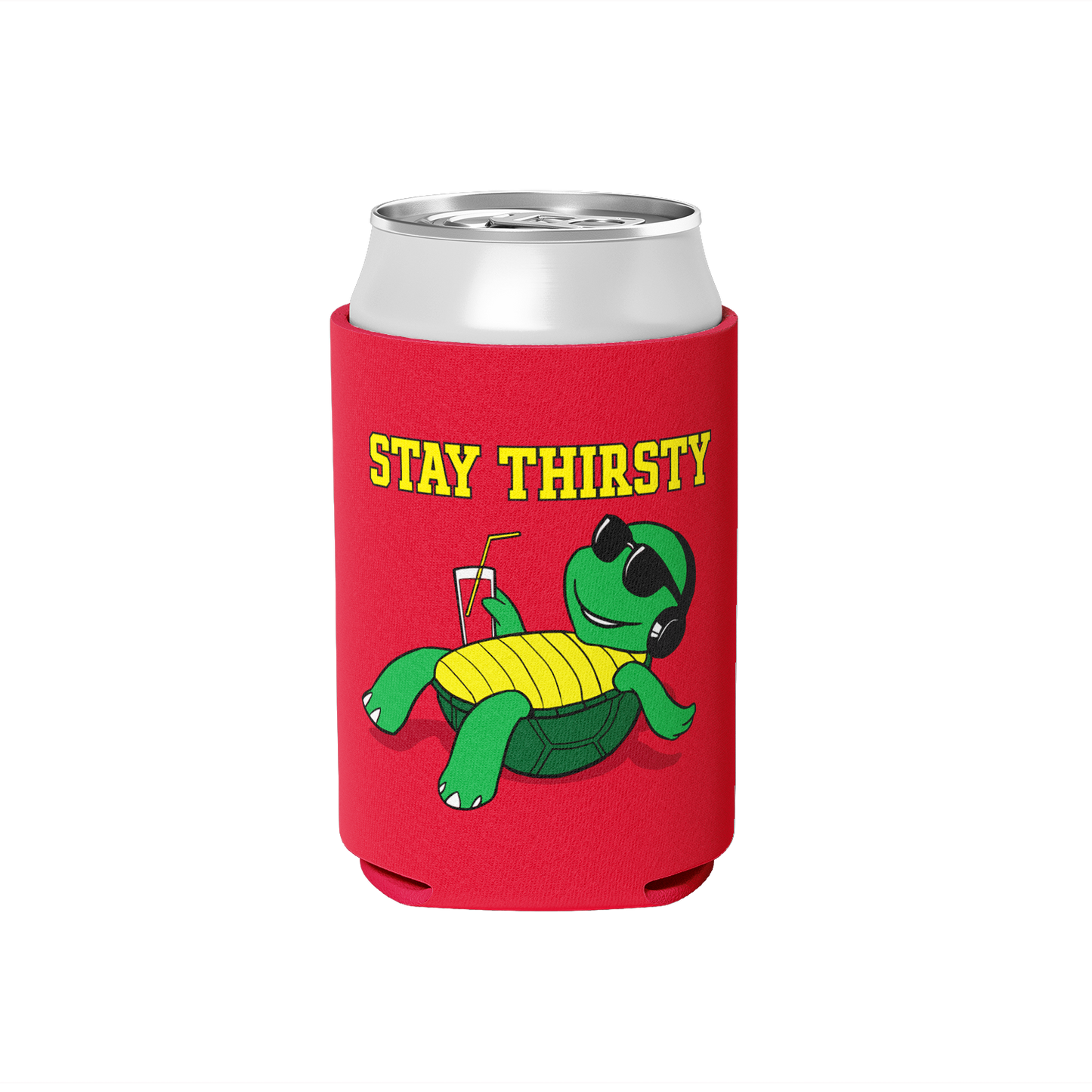 Stay Thirsty, Thirsty Turtle / Can Cooler - Route One Apparel