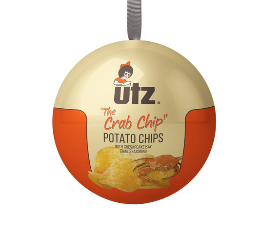 Utz Crab Chips / Tin Ball Ornament - Route One Apparel