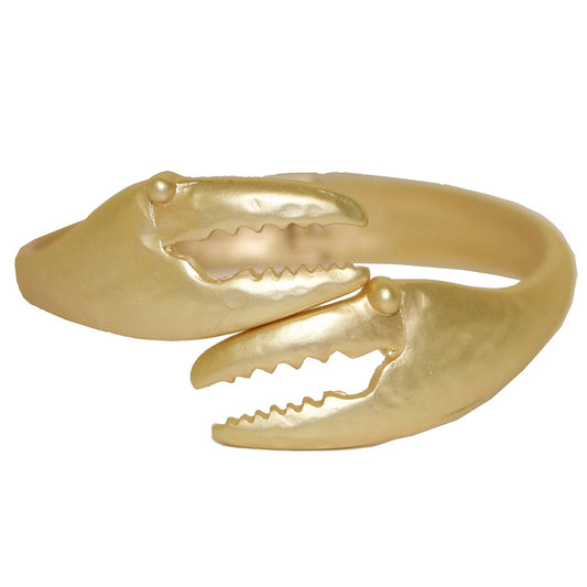 Crab Claw (Antique Gold) / Bangle Bracelet - Route One Apparel