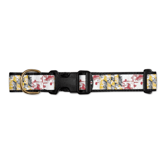 Maryland Flag Floral / Dog Collar - Route One Apparel