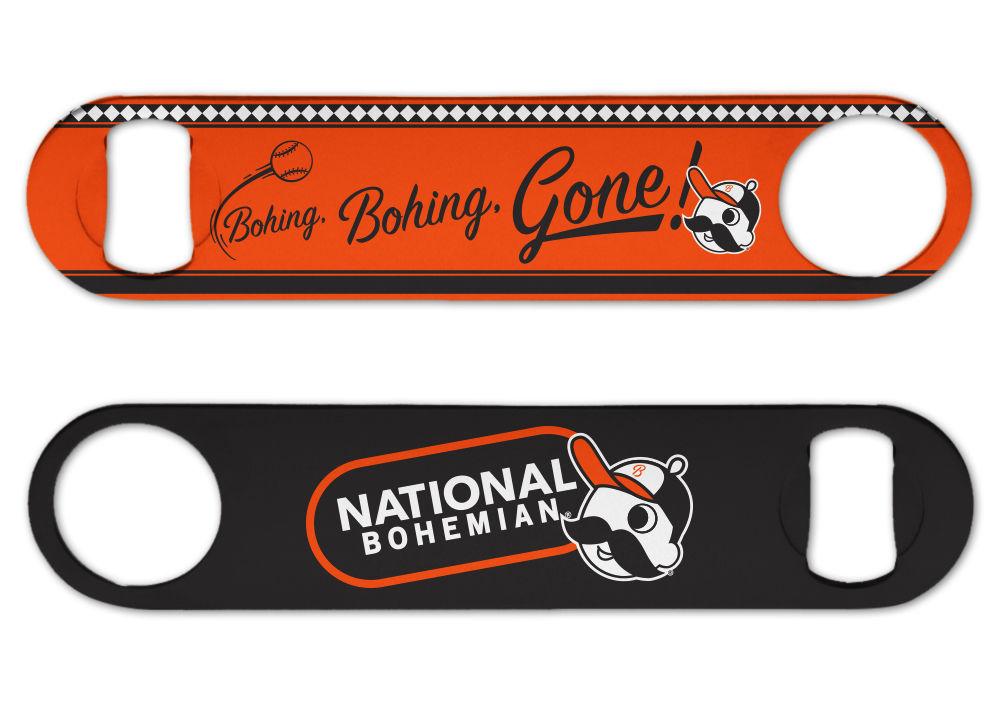 Bohing, Bohing, Gone! National Bohemian Baseball / Bottle Opener - Route One Apparel