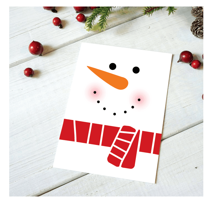 Route One Apparel Happy Snowman Christmas Card