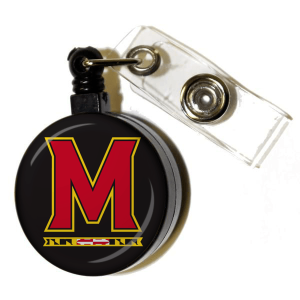 UMD M Logo (Black) / Retractable Badge Holder - Black