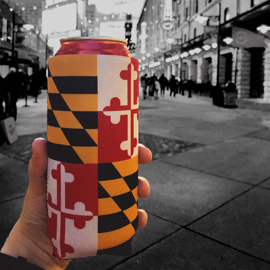 Maryland Flag / Stadium Can Cooler - Route One Apparel