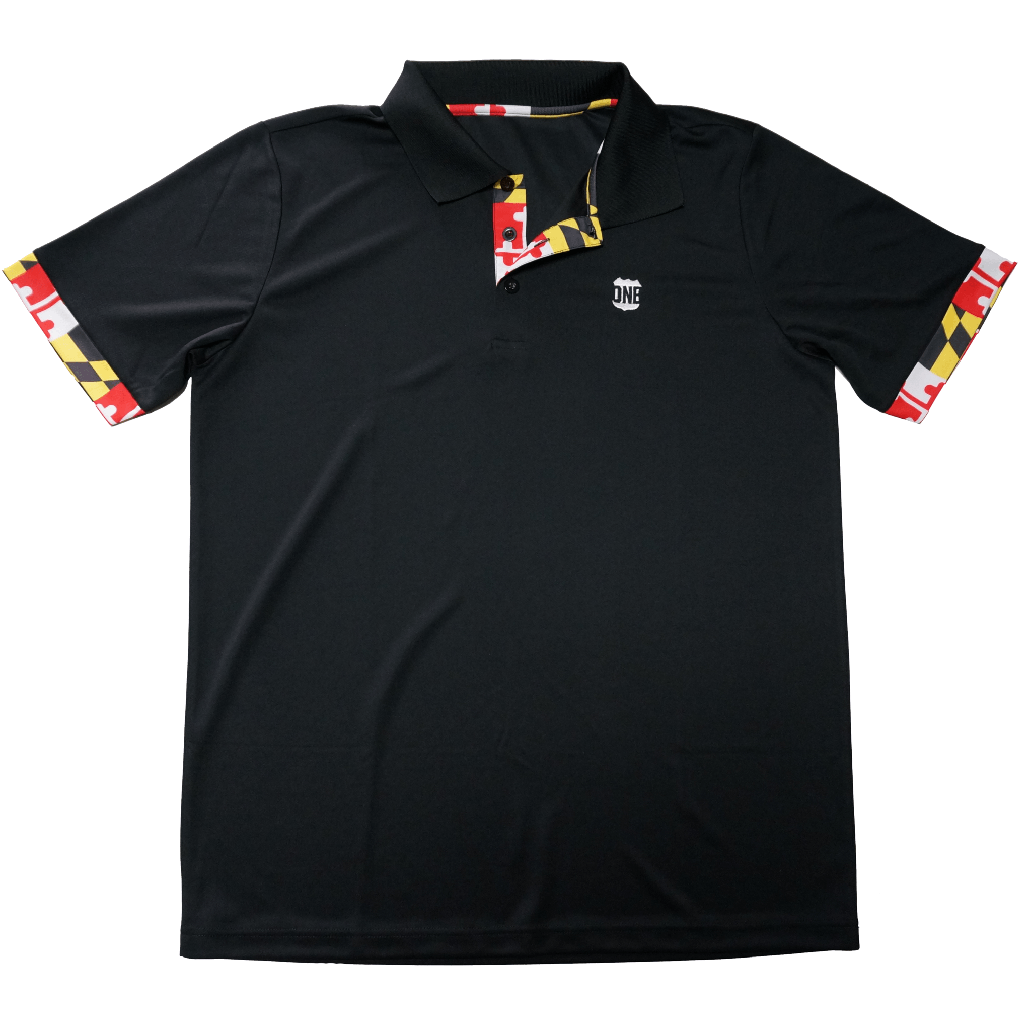 Maryland Flag (Black) / Polo - Route One Apparel