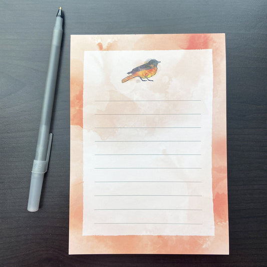 Orange Baseball Bird / Notepad - Route One Apparel
