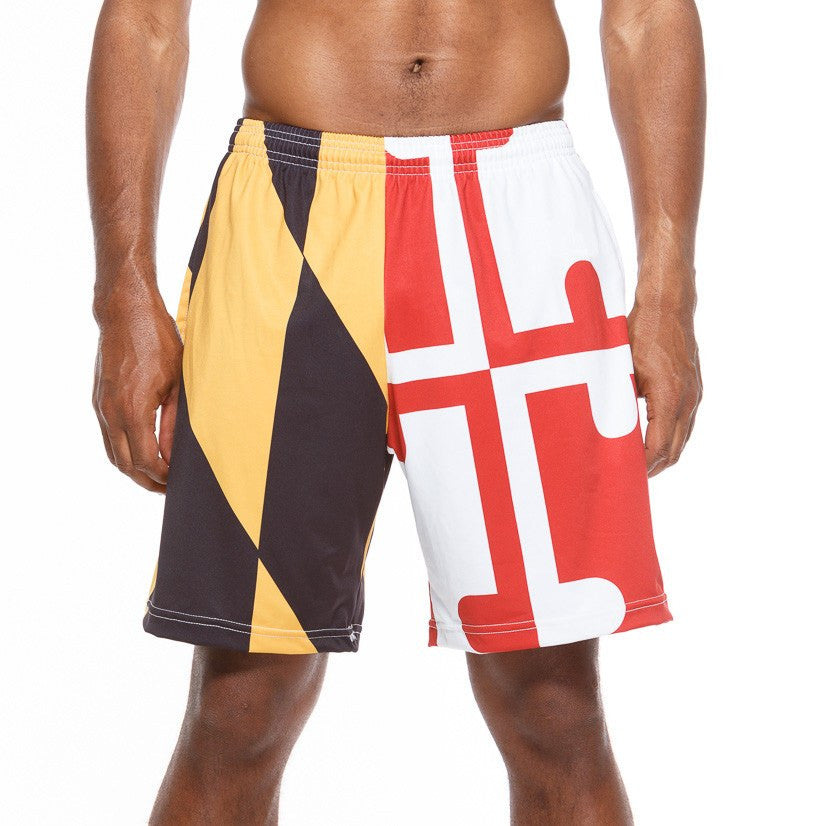 Maryland Flag / Athletic Shorts - Route One Apparel