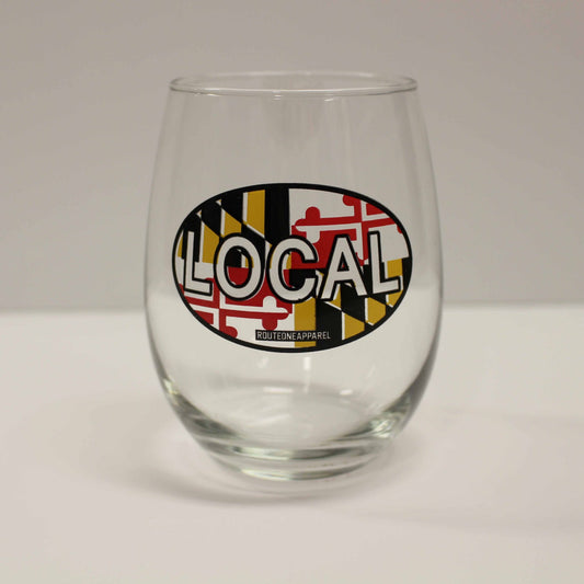 Maryland Local / Stemless Wine Glass - Route One Apparel