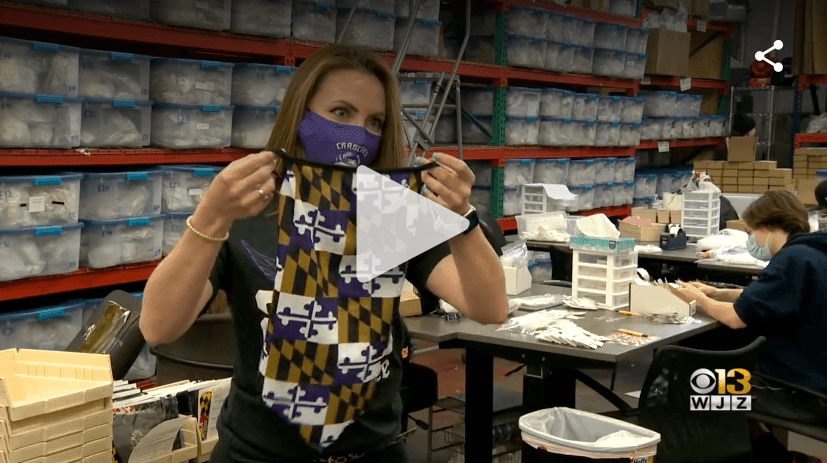 Ravens Head Coach John Harbaugh Sports Face Coverings from Route One Apparel