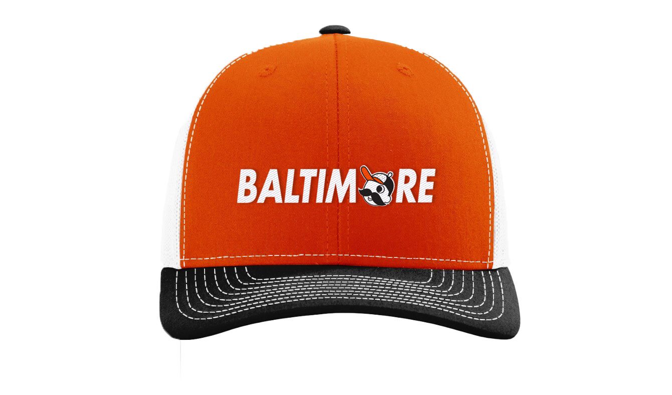 BALTIMORE - Boh Baseball Logo (Orange Tricolor) / Baseball Hat