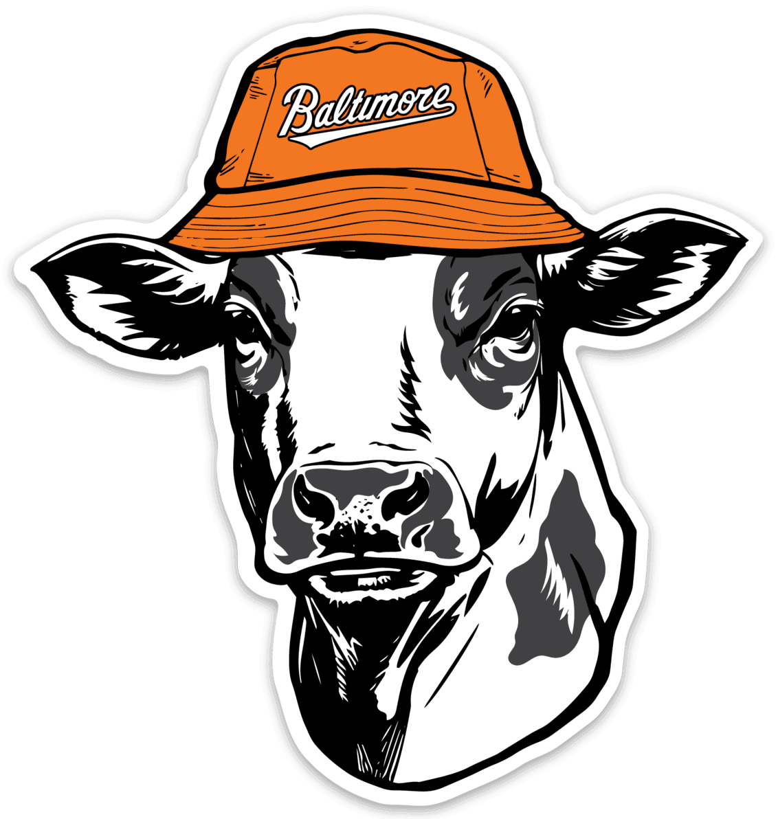 Baltimore Baseball Cow / Sticker