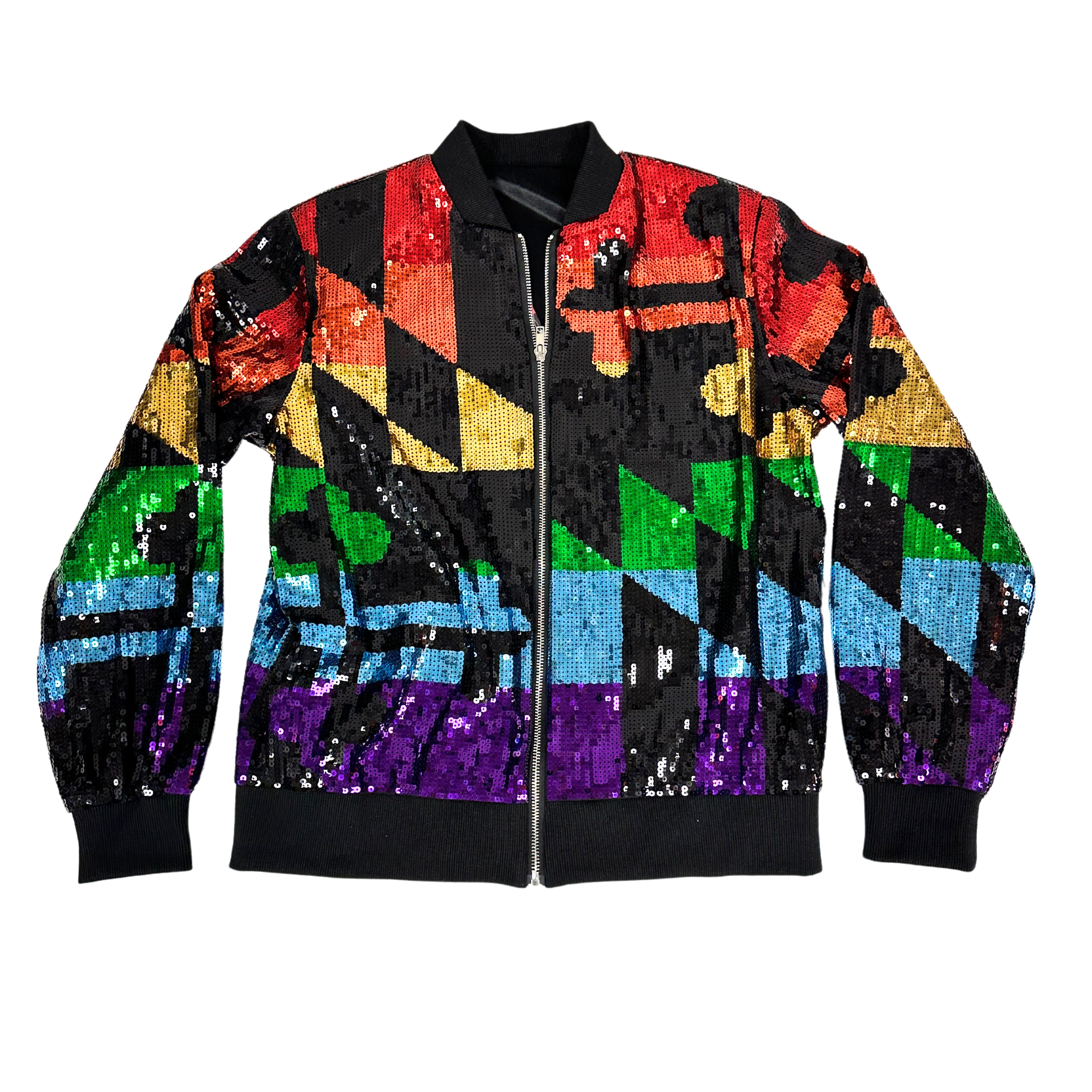 Rainbow Maryland Pride / Sequin Jacket