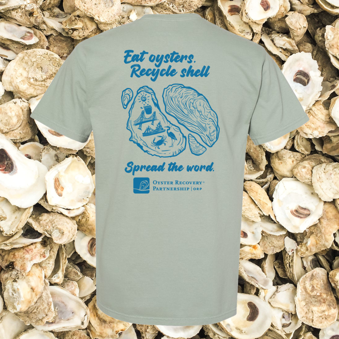 *COMING SOON* Oyster Recovery Partnership Graphic Tee (Sage) / Shirt - Route One Apparel