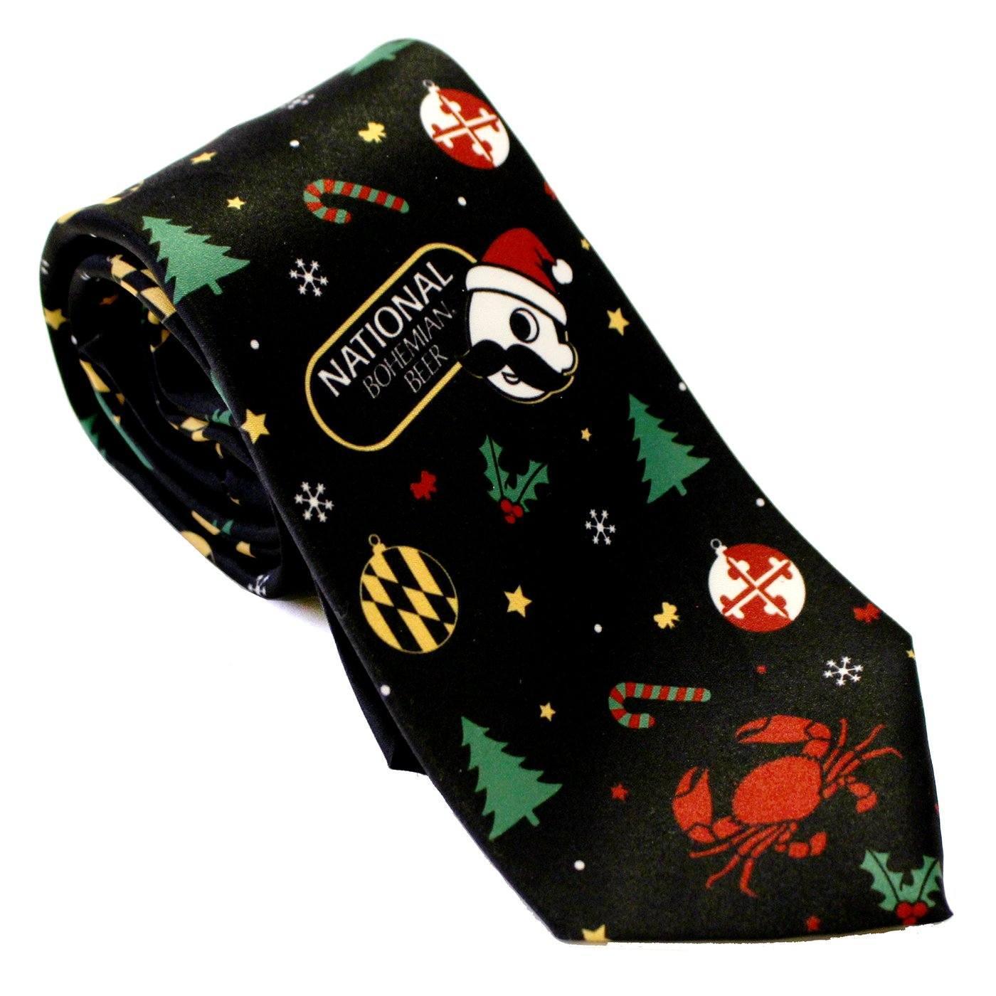 Natty Boh Christmas (Black) / Tie