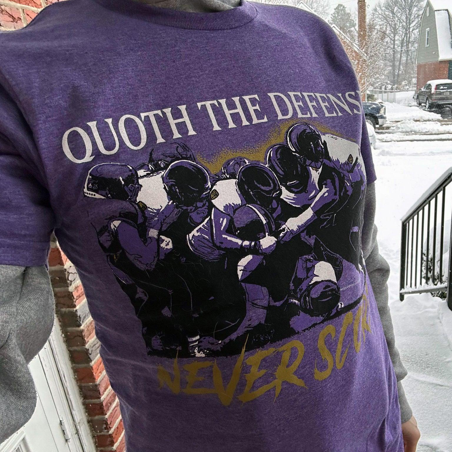 Quoth The Defense (Purple) / Shirt - Route One Apparel