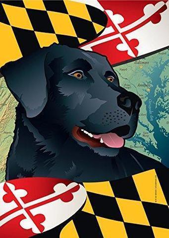 Maryland Black Lab / Garden Flag
