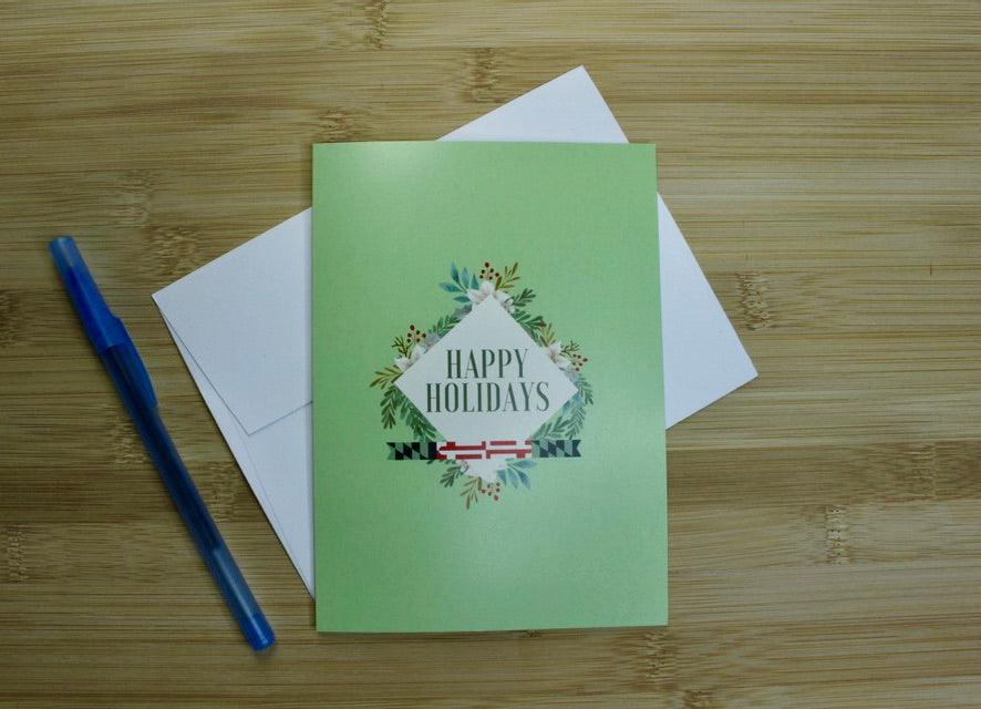 Happy Holidays with Maryland Bar (Green) / Christmas Card