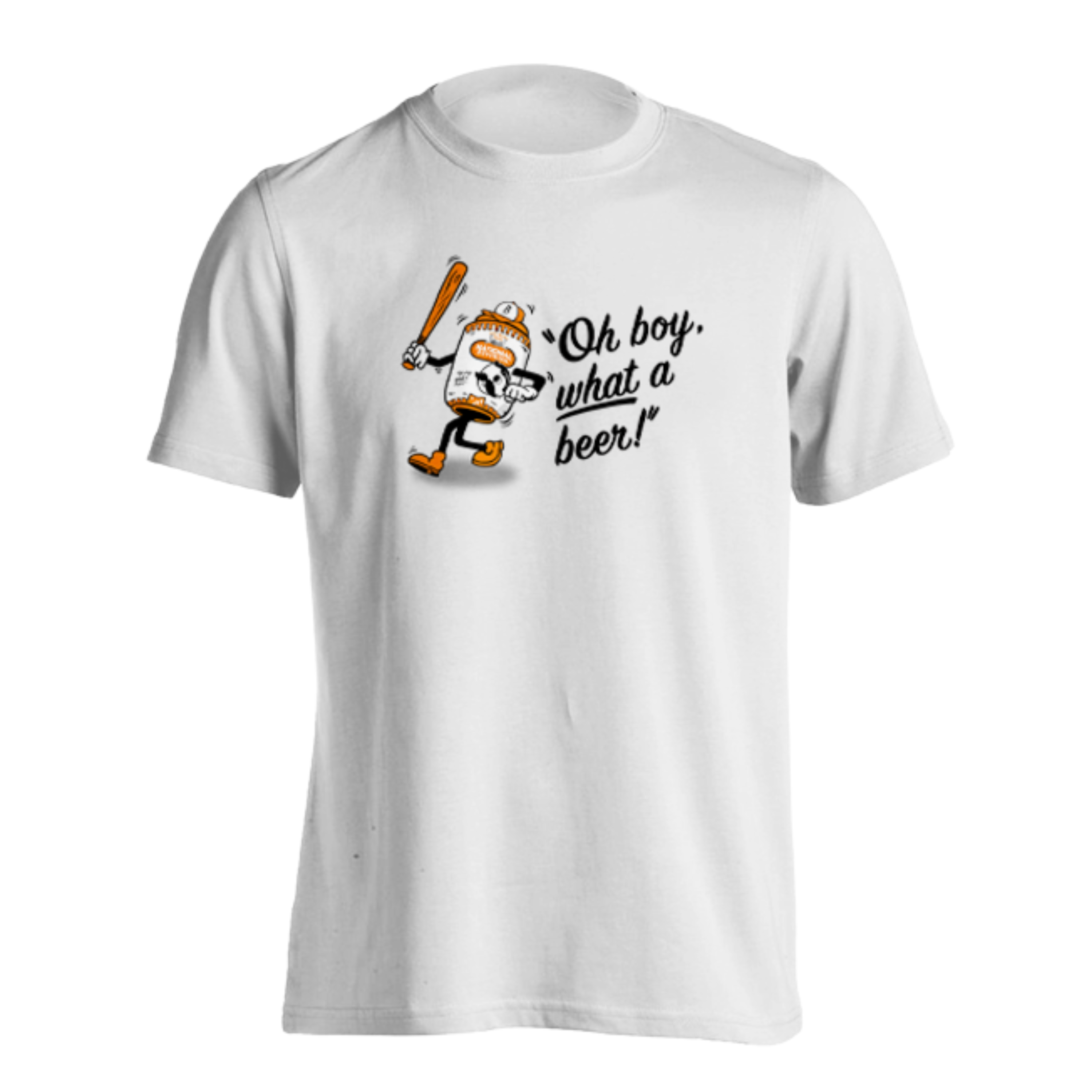 Natty Boh Baseball Can (White) / T-Shirt