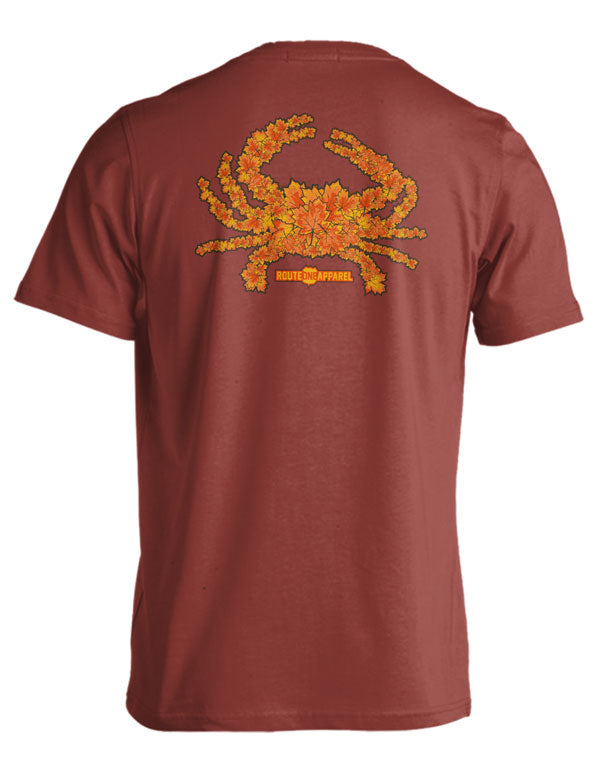 Fall Leaves Crab (Brick) / T-Shirt