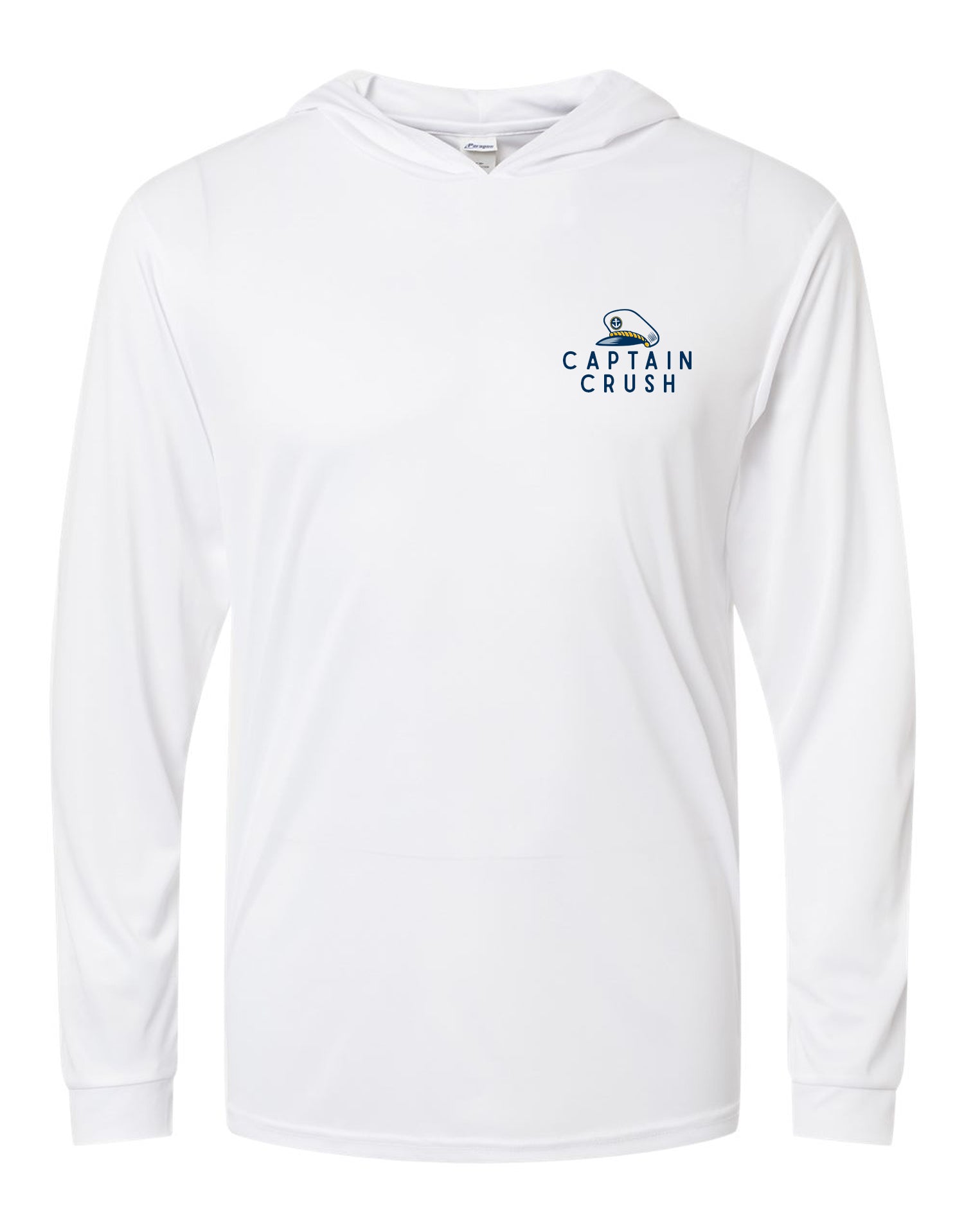 Choptank Supply Co. Captain Crush (White) / Long Sleeve Hoodie Tee