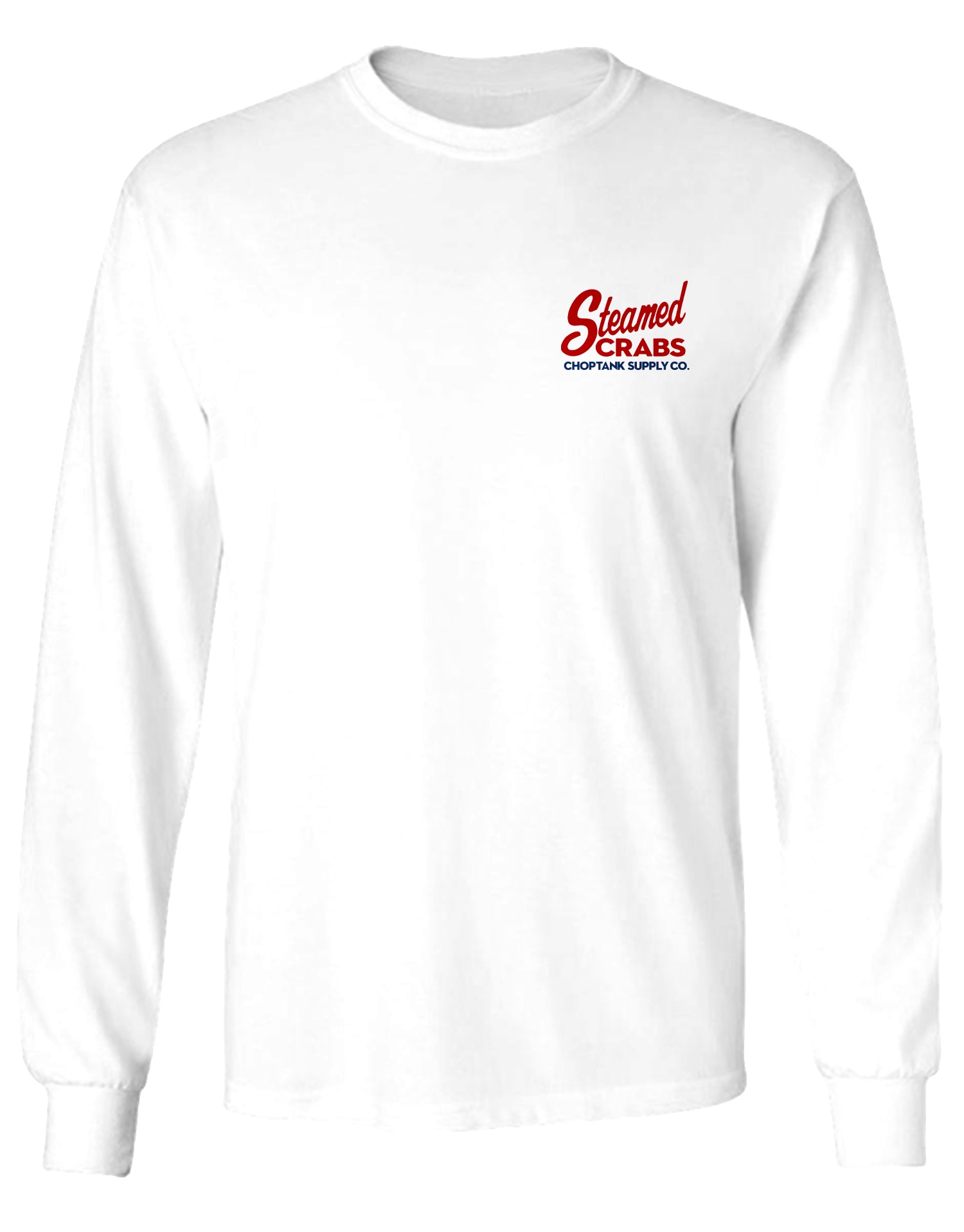 Steamed Crabs (White) / Long Sleeve Shirt