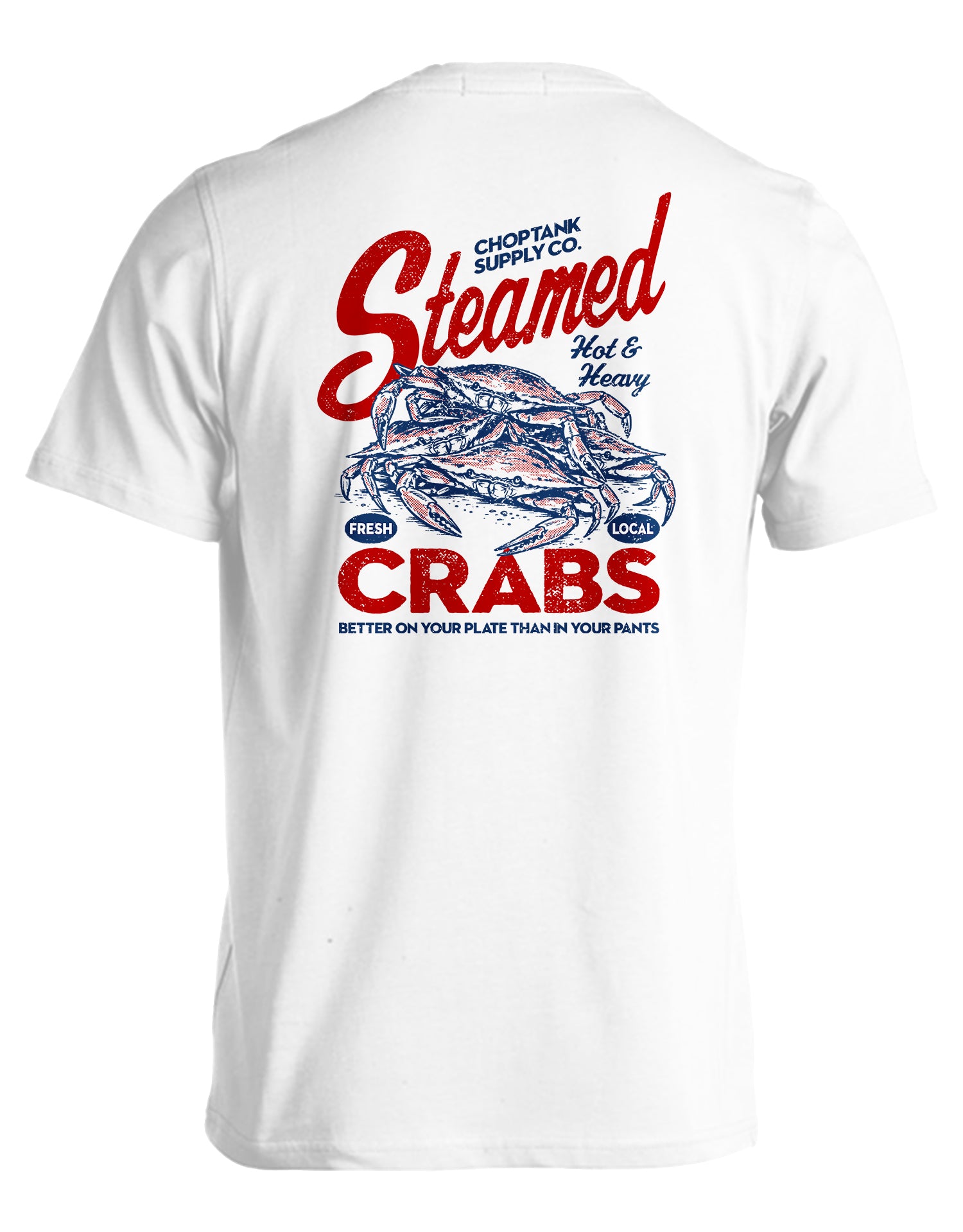 Steamed Crabs (White) / T-Shirt