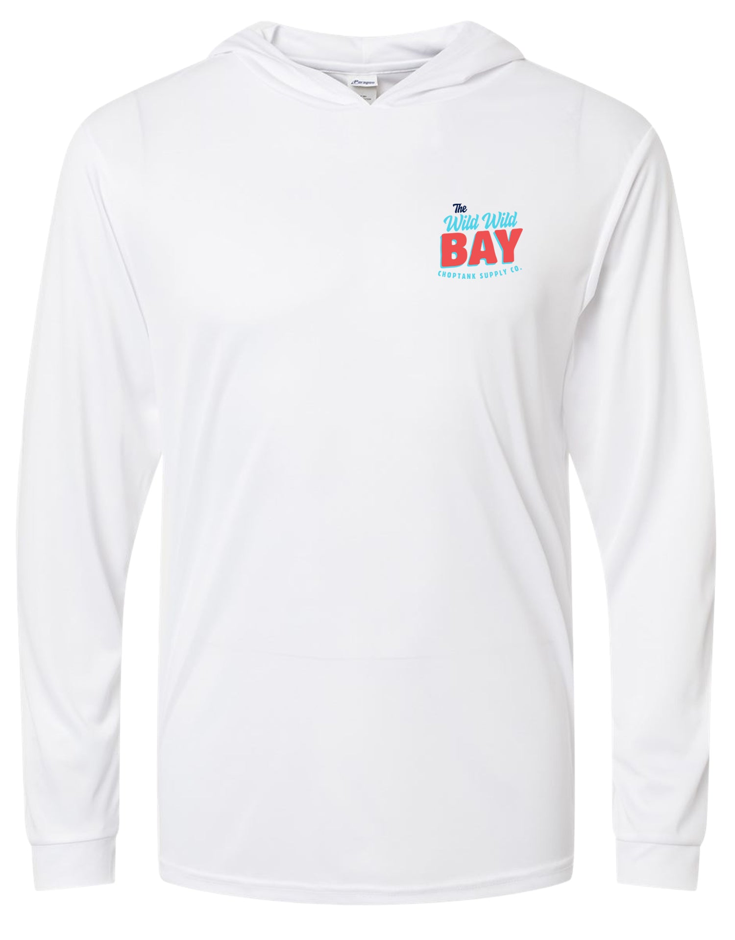 Choptank Supply Co. The Wild, Wild, Bay (White) / Long Sleeve Hoodie Tee