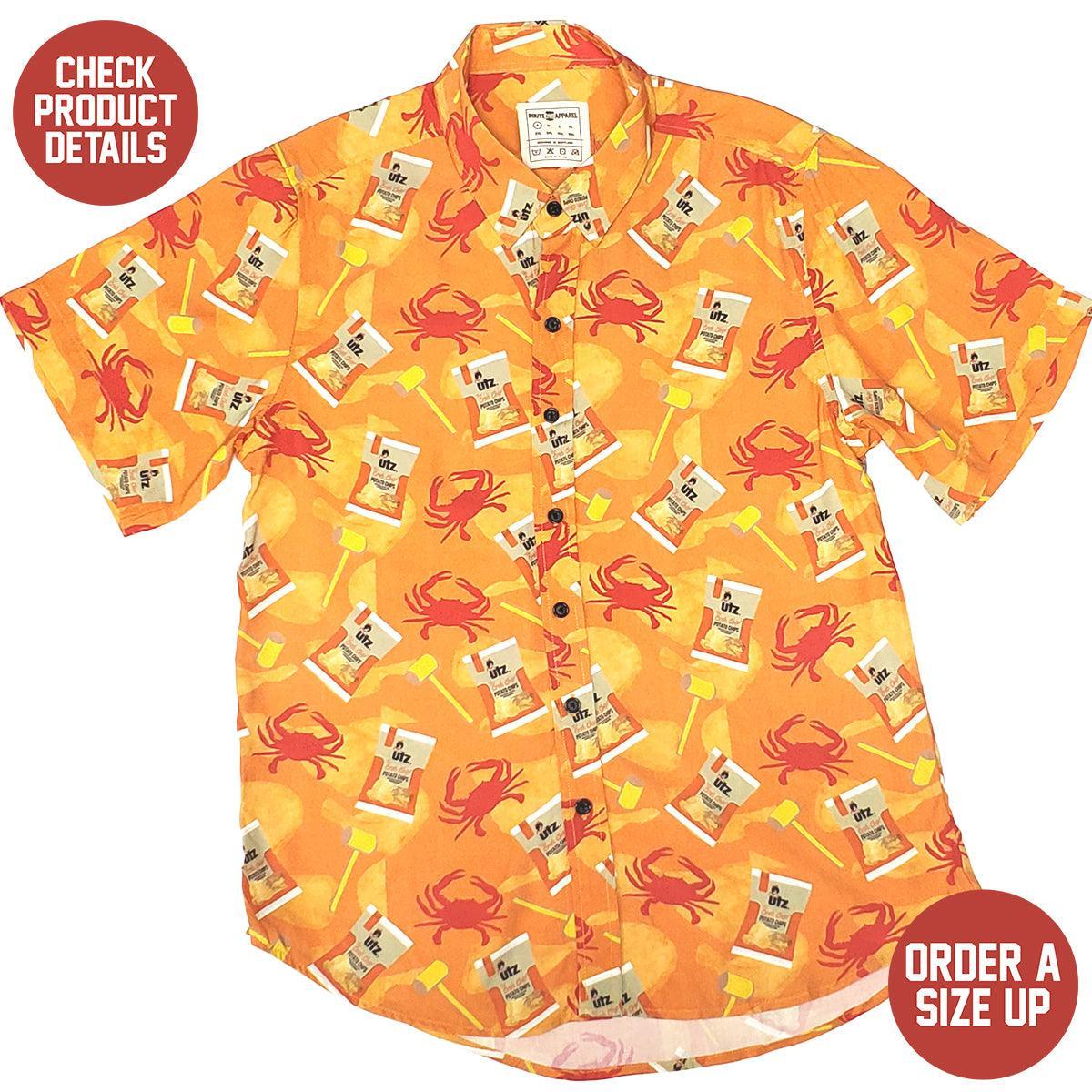 Catching Chips - Utz Crab Chips (Orange) / Hawaiian Shirt - Route One Apparel
