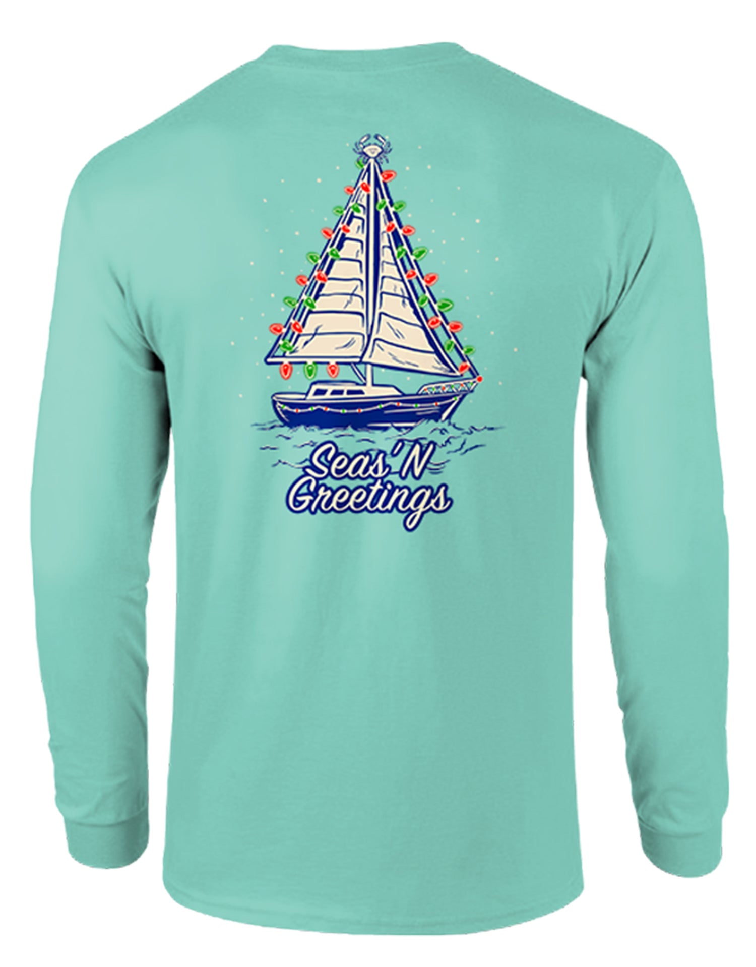 Seas 'N Greetings (Chalky Mint) / Long Sleeve Shirt